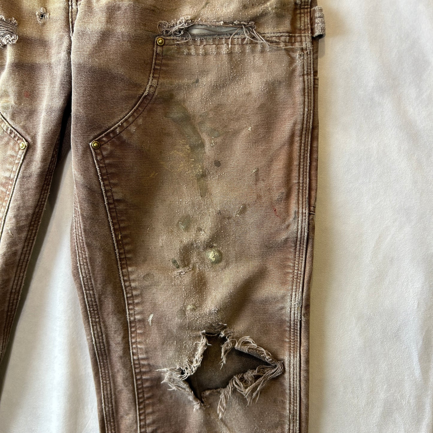 00's Carhartt カーハート ダブルニー ワークパンツ ペインター 襤褸 B136 DKB(34×30)/B3425P-SO