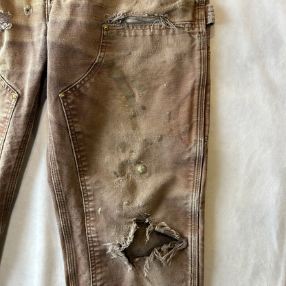 00's Carhartt カーハート ダブルニー ワークパンツ ペインター 襤褸 B136 DKB(34×30)/B3425P-SO