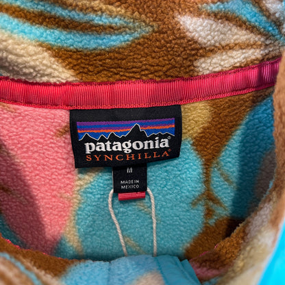 2016 Patagonia パタゴニア スナップT フリースプルオーバー Feather Dance (Women's M)/C1536F-SO