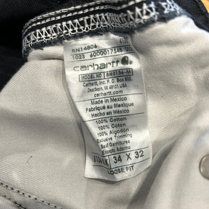 Carhartt カーハート B136-BLK ダブルニーワークパンツ Loose Fit ペインター (34×32)/B3426P-SO