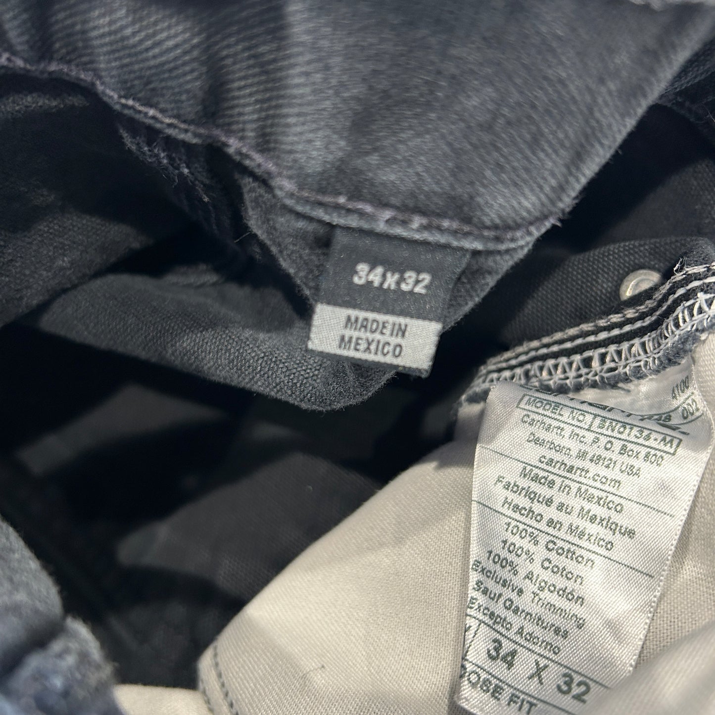 Carhartt カーハート B136-BLK ダブルニーワークパンツ Loose Fit ペインター (34×32)/B3426P-SO