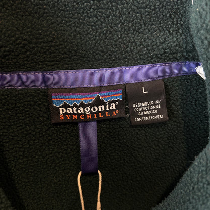 98' Patagonia パタゴニア スナップT  フリースプルオーバー グリーン(L)/C1735F-SO