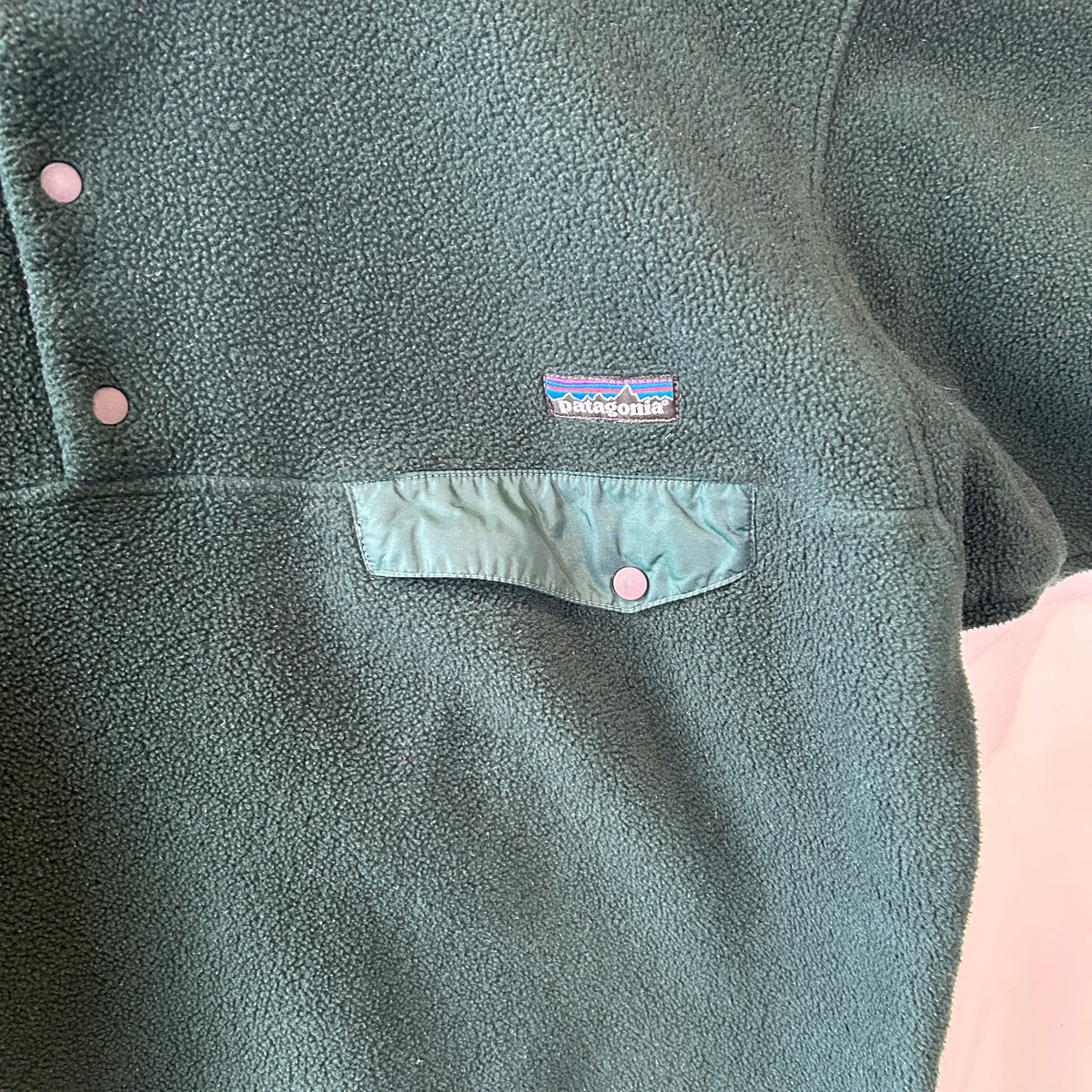 98' Patagonia パタゴニア スナップT  フリースプルオーバー グリーン(L)/C1735F-SO