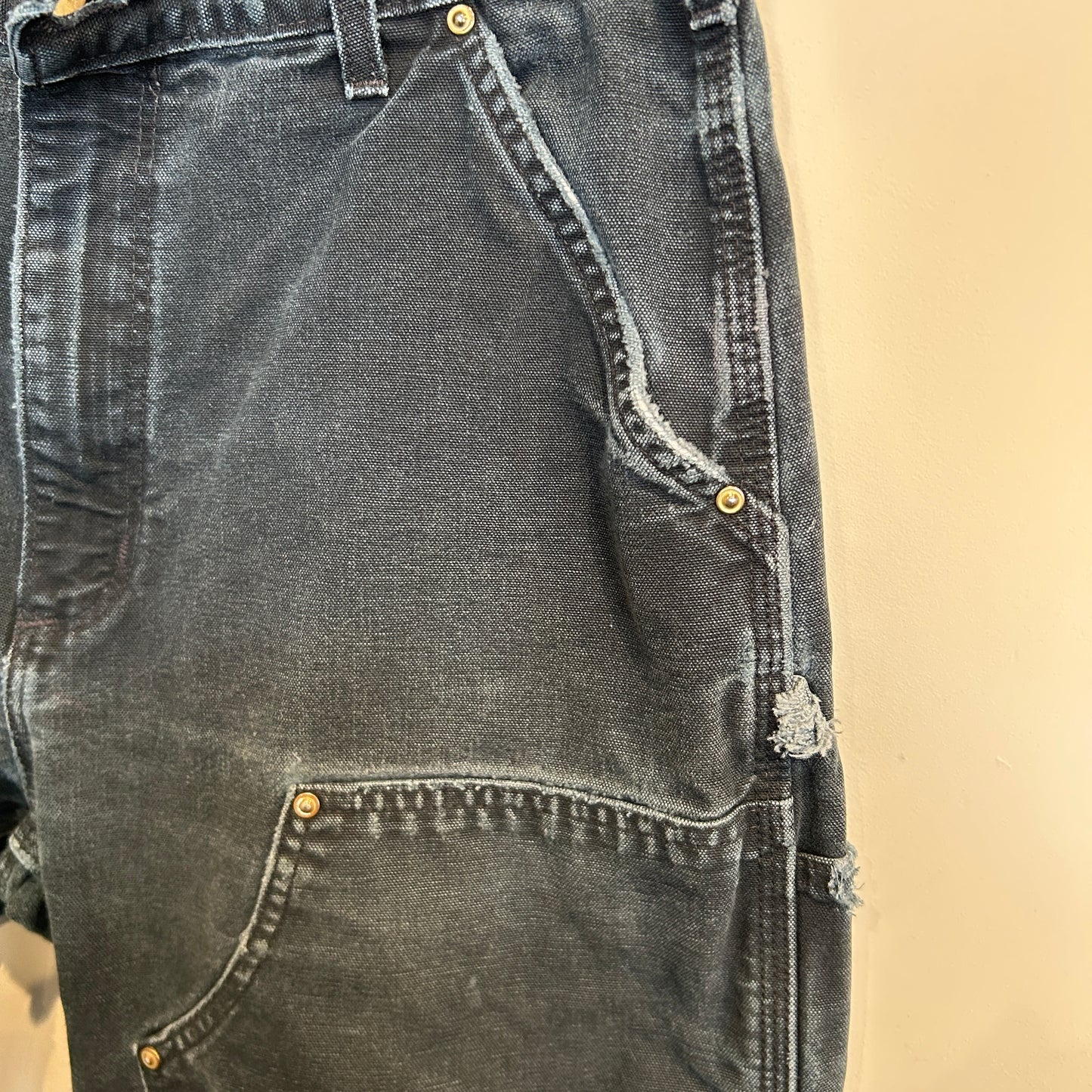 00's Carhartt カーハート B01 BLK ダブルニーワークパンツ ペインター USA製(33×34)/B3427P-SO