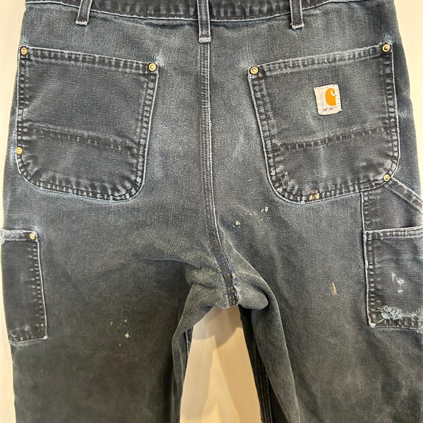 00's Carhartt カーハート B01 BLK ダブルニーワークパンツ ペインター USA製(33×34)/B3427P-SO