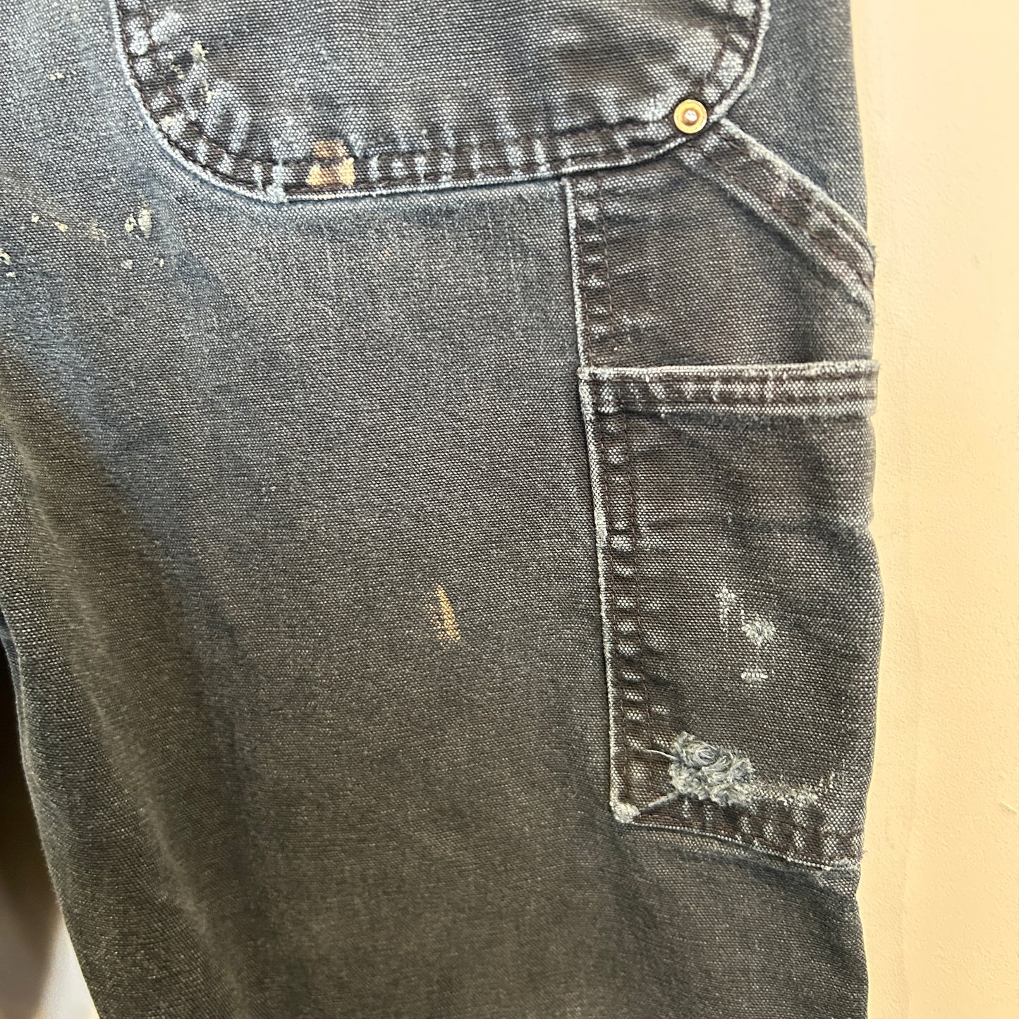 00's Carhartt カーハート B01 BLK ダブルニーワークパンツ ペインター USA製(33×34)/B3427P-SO