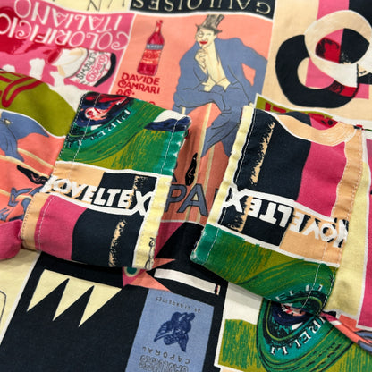 70's JOHN HENRY l/s shirt ジョンヘンリー 総柄シャツ ピンク (L)/A8093SH-SO