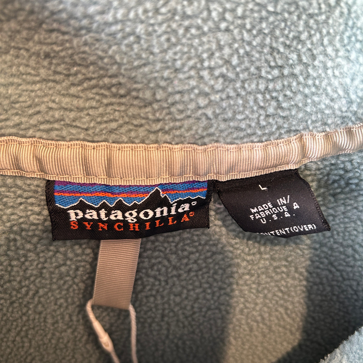 01' Patagonia パタゴニア スナップT フリースプルオーバー USA製(L)/C1529F-SO