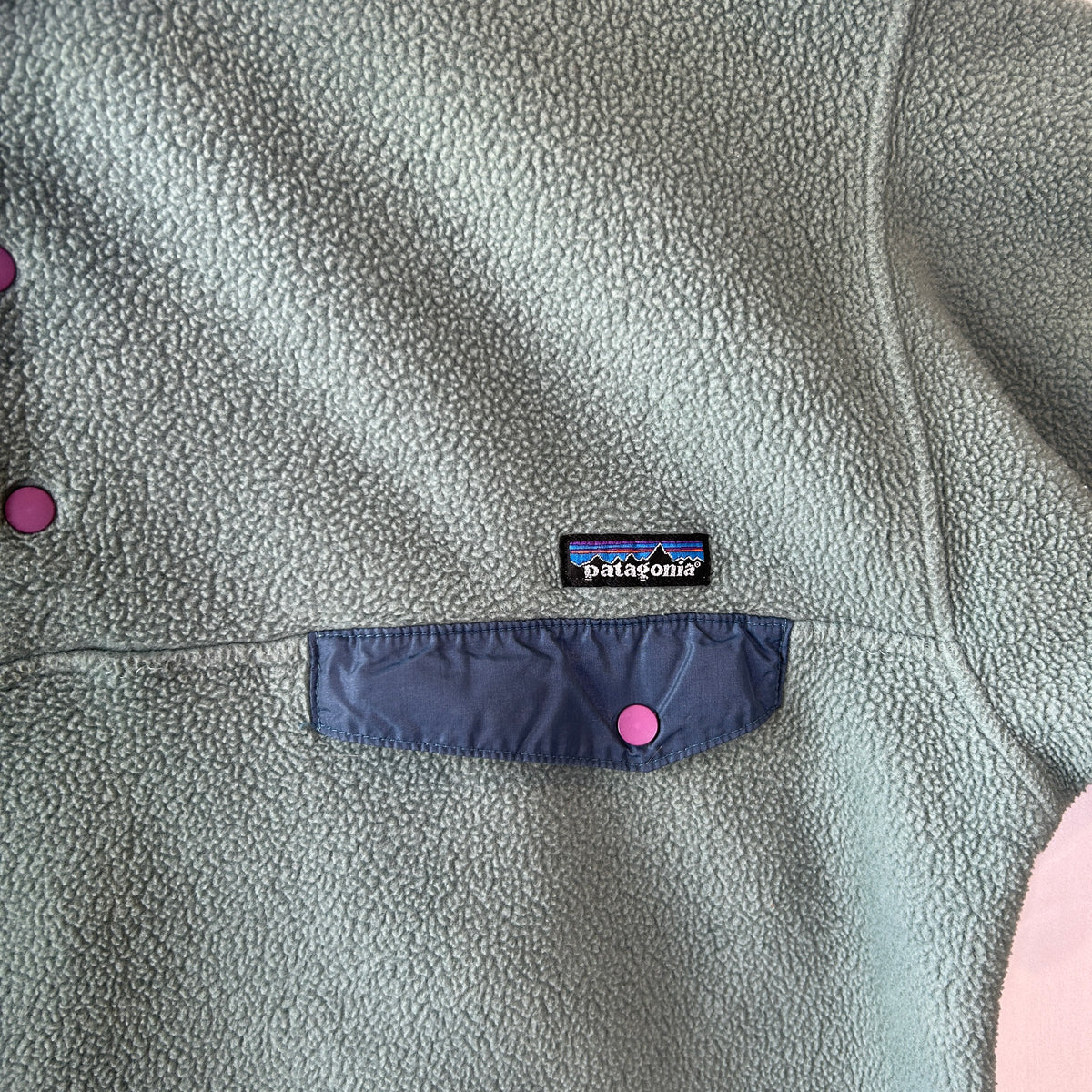 01' Patagonia パタゴニア スナップT フリースプルオーバー USA製(L)/C1529F-SO