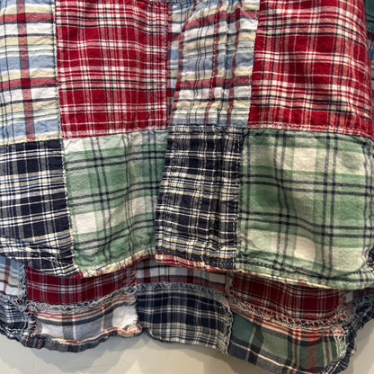 00's Eddie Bauer クレージーパターン 半袖シャツ 赤青緑 (M)/C0983S-SO