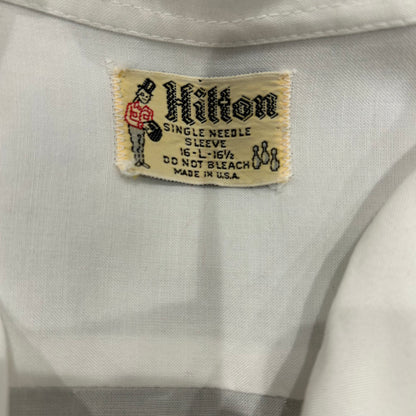 60's Hilton レーヨンボーリングシャツ BUDWEISER バドワイザー 白(L)/A3240SH-SO