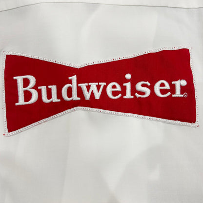 60's Hilton レーヨンボーリングシャツ BUDWEISER バドワイザー 白(L)/A3240SH-SO