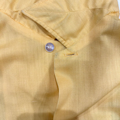 70's Hilton PERMANENT PRESS ボーリングシャツ 黄色(M)/A6596SH-SO