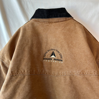 2006 Carhartt カーハート J14 BRN サンタフェジャケット 企業刺繍(XL)/C1848J-SO