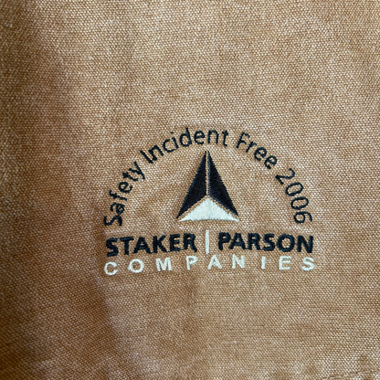 2006 Carhartt カーハート J14 BRN サンタフェジャケット 企業刺繍(XL)/C1848J-SO