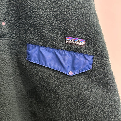 90's Patagonia synchilla Snap-T パタゴニア シンチラ スナップT 深緑 ブルー (XL)/C0097F-SO