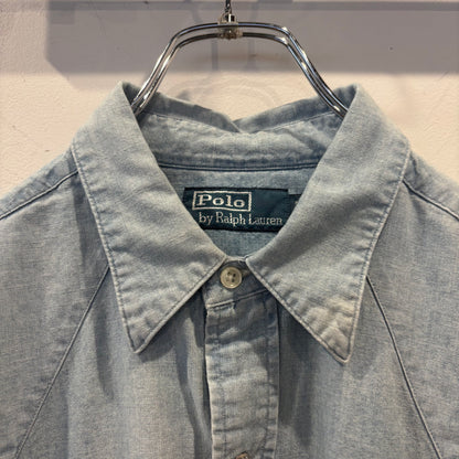 Ralph Lauren ラルフローレン ウエスタンシャツ アイスブルー (M) /A7771SH-SO