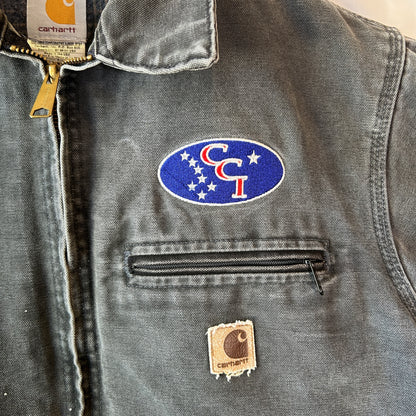 2004 Carhartt カーハート J97 PTL デトロイトジャケット USA製 企業刺繍 (M)/C1849J-SO