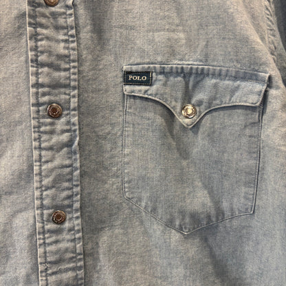 Ralph Lauren ラルフローレン ウエスタンシャツ アイスブルー (M) /A7771SH-SO