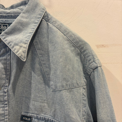 Ralph Lauren ラルフローレン ウエスタンシャツ アイスブルー (M) /A7771SH-SO