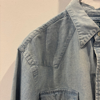 Ralph Lauren ラルフローレン ウエスタンシャツ アイスブルー (M) /A7771SH-SO