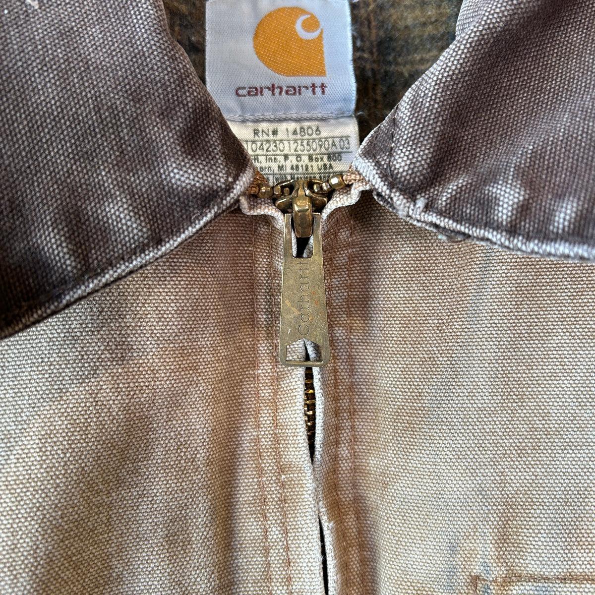 2007 Carhartt カーハート J97 BRN デトロイトジャケット ネルライナー (XL-R)/C1617J-SO