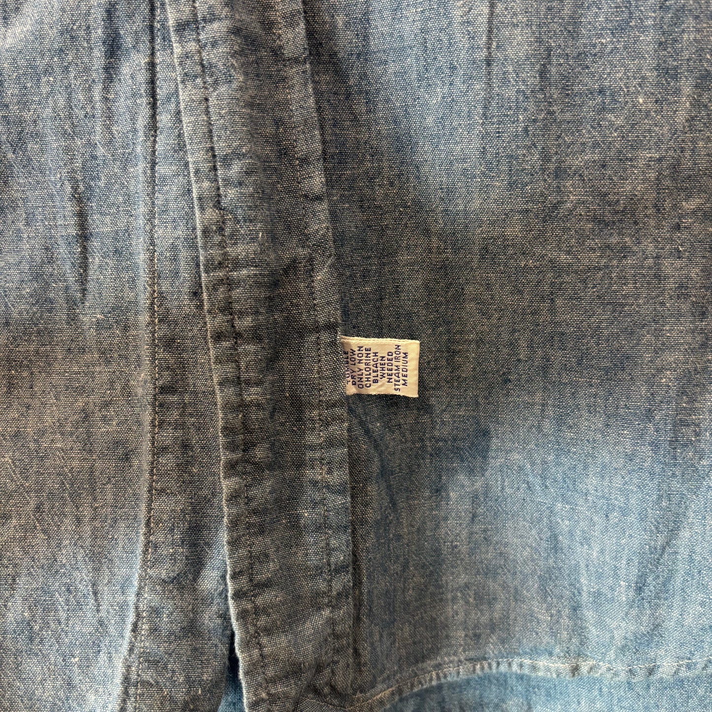 90's Ralph Lauren ラルフローレン シャンブレー・ボタンダウンシャツ USA製(L) /A7813SH-SO