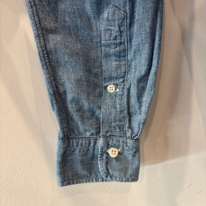 90's Ralph Lauren ラルフローレン シャンブレー・ボタンダウンシャツ USA製(L) /A7813SH-SO