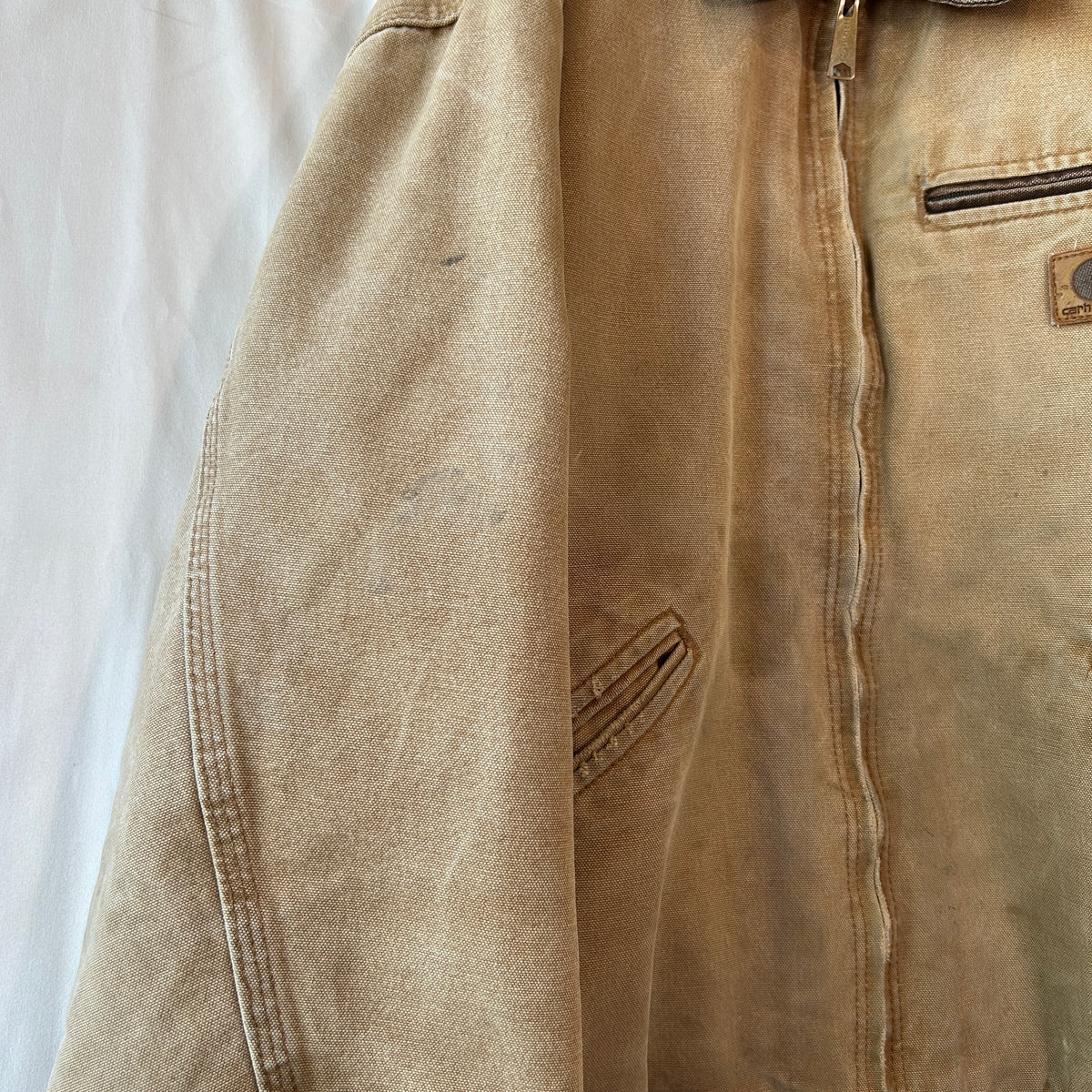 2007 Carhartt カーハート J97 BRN デトロイトジャケット ネルライナー (XL-R)/C1617J-SO