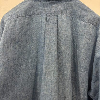 90's Ralph Lauren ラルフローレン シャンブレー・ボタンダウンシャツ USA製(L) /A7813SH-SO