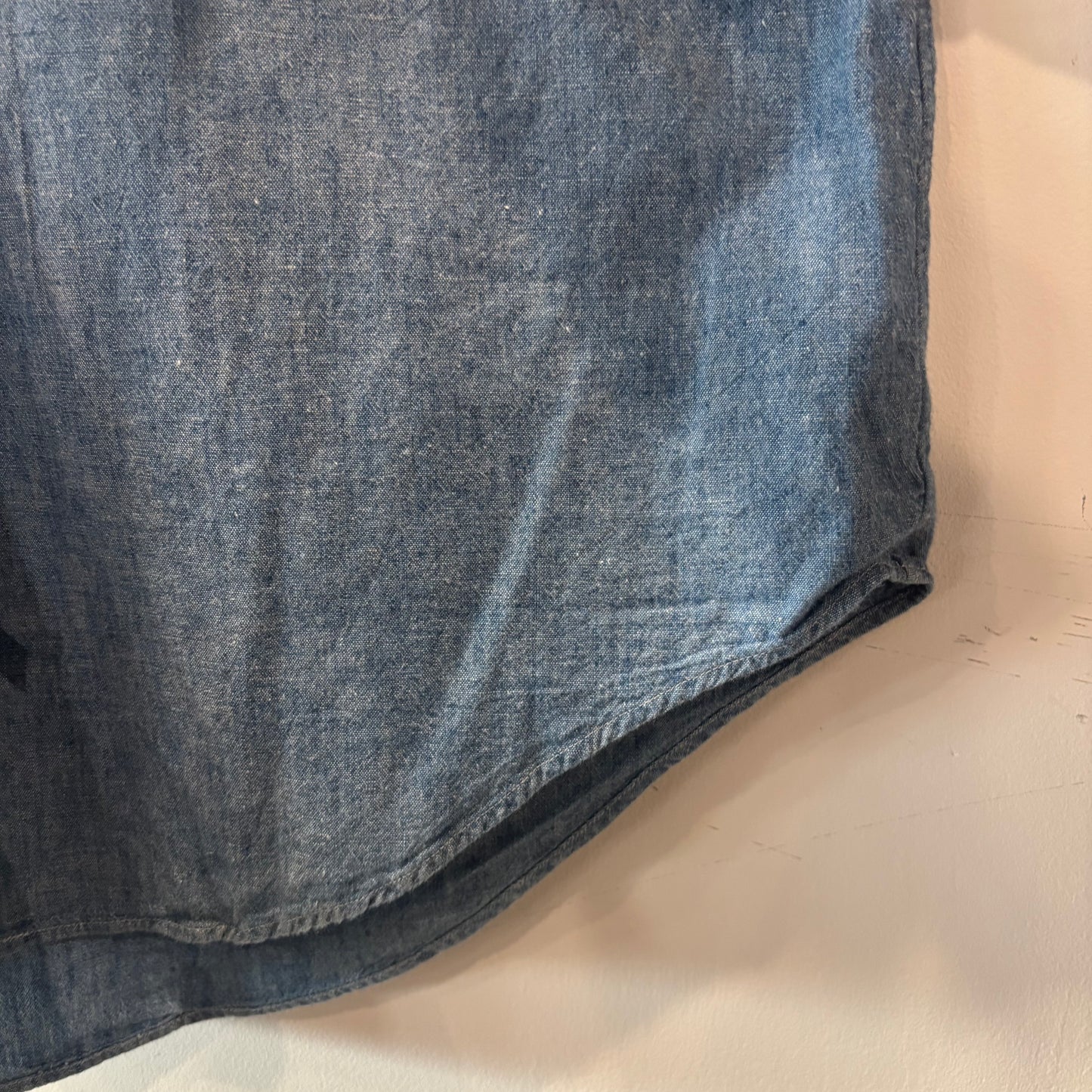 90's Ralph Lauren ラルフローレン シャンブレー・ボタンダウンシャツ USA製(L) /A7813SH-SO