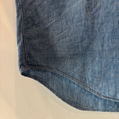 90's Ralph Lauren ラルフローレン シャンブレー・ボタンダウンシャツ USA製(L) /A7813SH-SO