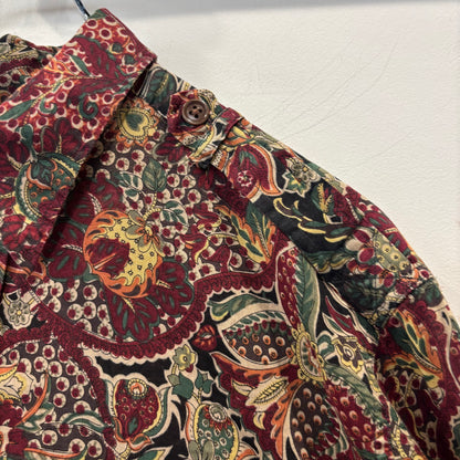 Ralph Lauren ラルフローレン ペイズリー総柄サファリシャツ ワインレッド (M) /B1752SH-SO