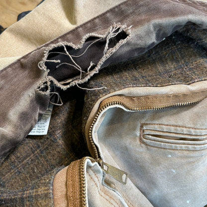 2007 Carhartt カーハート J97 BRN デトロイトジャケット ネルライナー (XL-R)/C1617J-SO