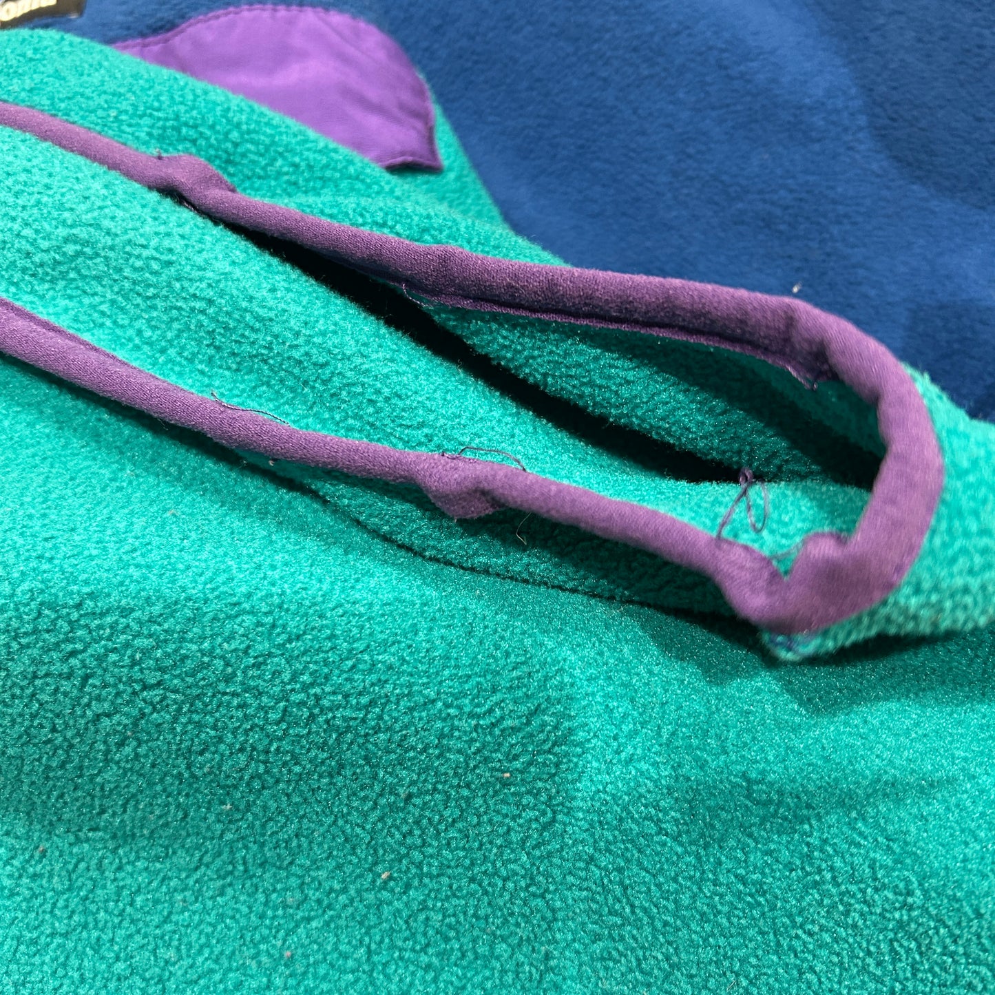 00's Patagonia synshilla Snap-T パタゴニア シンチラ スナップT 青 緑 紫(M)/C0087F-SO