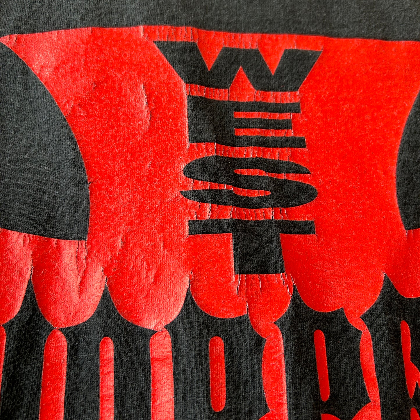 00's West Coast Choppers ウェストコーストチョッパーズ 袖フレイムプリント アイアンクロス ロンT tシャツ (XL)/C0996T-SO