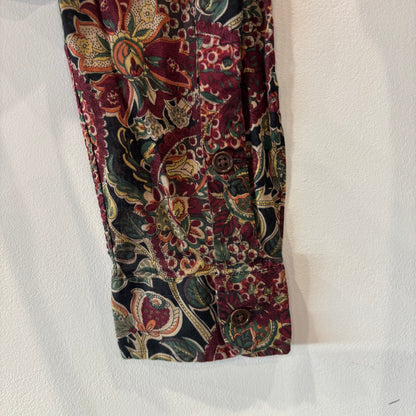 Ralph Lauren ラルフローレン ペイズリー総柄サファリシャツ ワインレッド (M) /B1752SH-SO