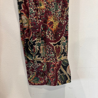 Ralph Lauren ラルフローレン ペイズリー総柄サファリシャツ ワインレッド (M) /B1752SH-SO