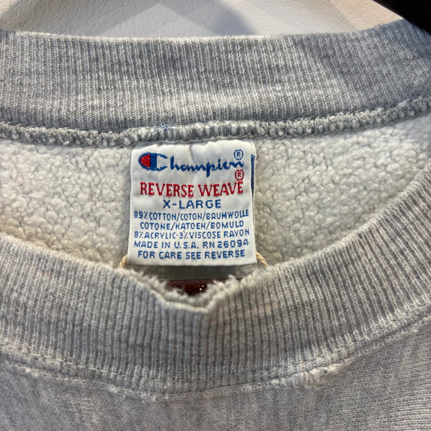 90's Champion ReverseWeave リバースウィーブ "PENN" カレッジスウェット グレー(XL)/B3538R-SO