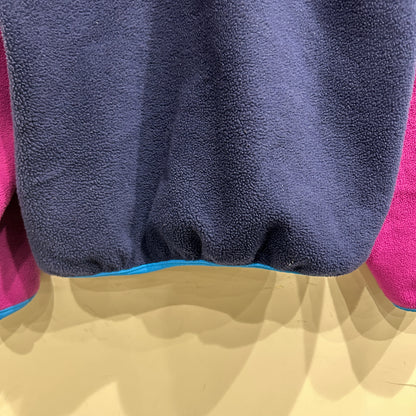 80's ~ Patagonia synchilla Snap-T パタゴニア シンチラ スナップT レディース ピンク ネイビー 水色(11/12)/C0079F-SO