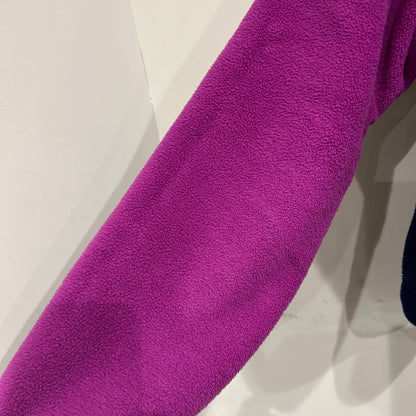80's ~ Patagonia synchilla Snap-T パタゴニア シンチラ スナップT レディース ピンク ネイビー 水色(11/12)/C0079F-SO