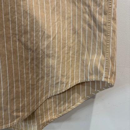 00's Ralph Lauren ラルフローレン YARMOUTH ストライプシャツ ベージュ・ホワイト (XL相当) /B4087SH-SO