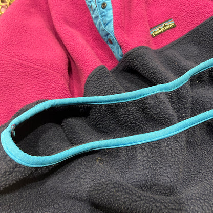 80's ~ Patagonia synchilla Snap-T パタゴニア シンチラ スナップT レディース ピンク ネイビー 水色(11/12)/C0079F-SO