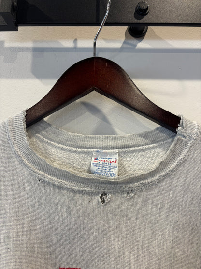 90's Champion ReverseWeave リバースウィーブ "NEBRASKA FOOTBALL" カレッジスウェット グレー(XL)/B3539R-SO