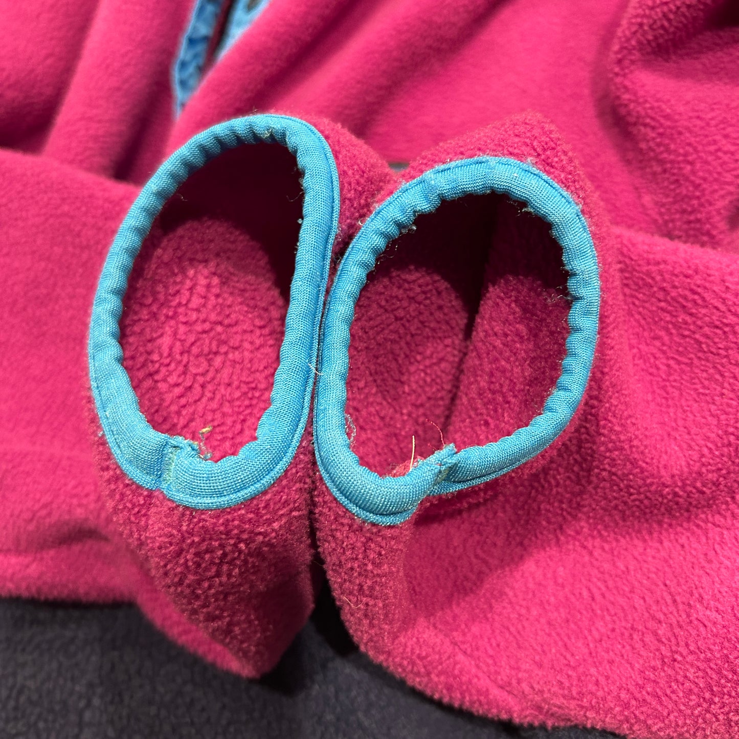80's ~ Patagonia synchilla Snap-T パタゴニア シンチラ スナップT レディース ピンク ネイビー 水色(11/12)/C0079F-SO