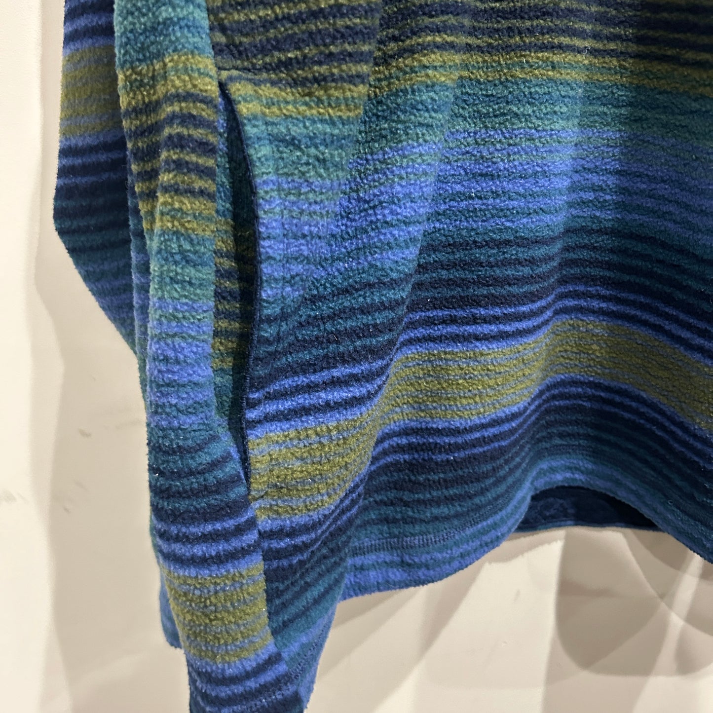 90's Patagonia synchilla half-zip Patagonia シンチラ ハーフジップ 総柄 緑 青 ブラック (L)/C0085F-SO