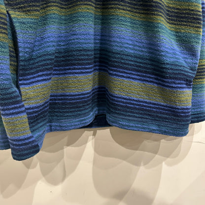 90's Patagonia synchilla half-zip Patagonia シンチラ ハーフジップ 総柄 緑 青 ブラック (L)/C0085F-SO