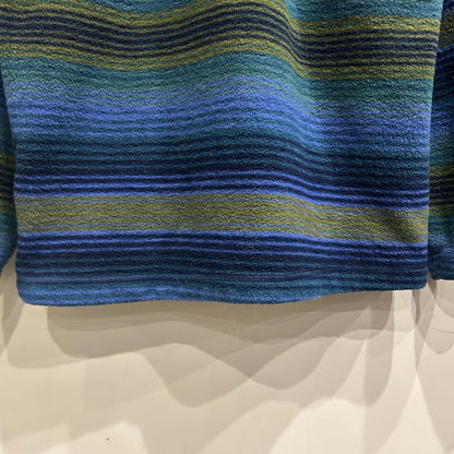 90's Patagonia synchilla half-zip Patagonia シンチラ ハーフジップ 総柄 緑 青 ブラック (L)/C0085F-SO