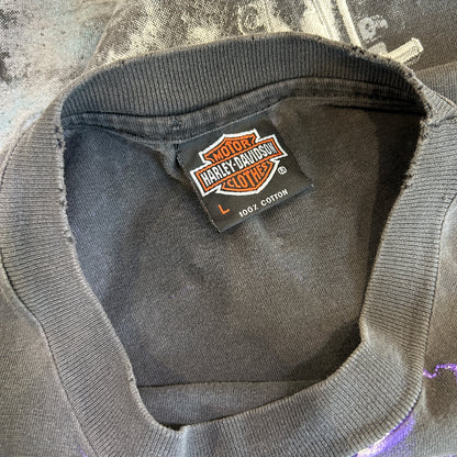 90's Harley-Davidson ハーレー Thunder&Lightning サンダー Tシャツ （L )/C0994T-SO