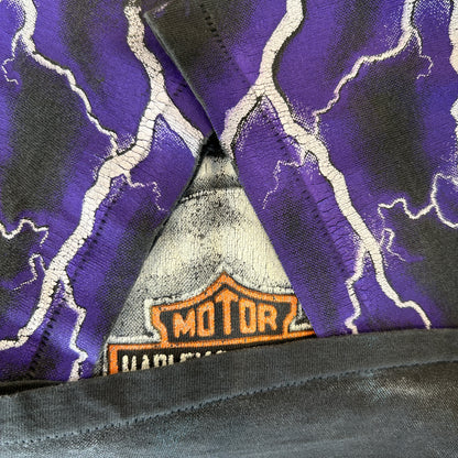 90's Harley-Davidson ハーレー Thunder&Lightning サンダー Tシャツ （L )/C0994T-SO